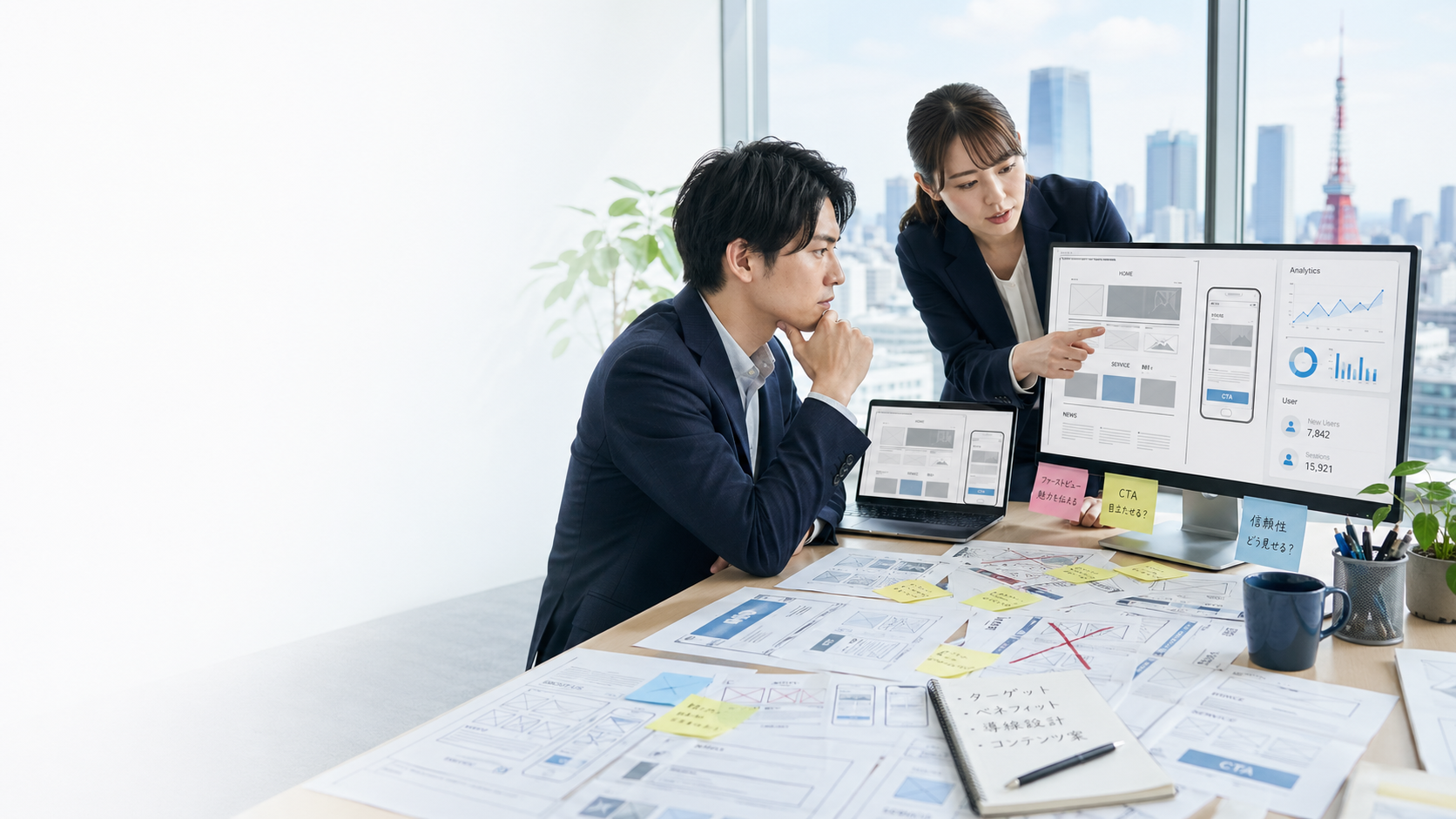 事業課題を共に検討するチーム